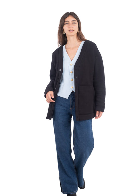 Cardigan Mujer Mimosa Negro