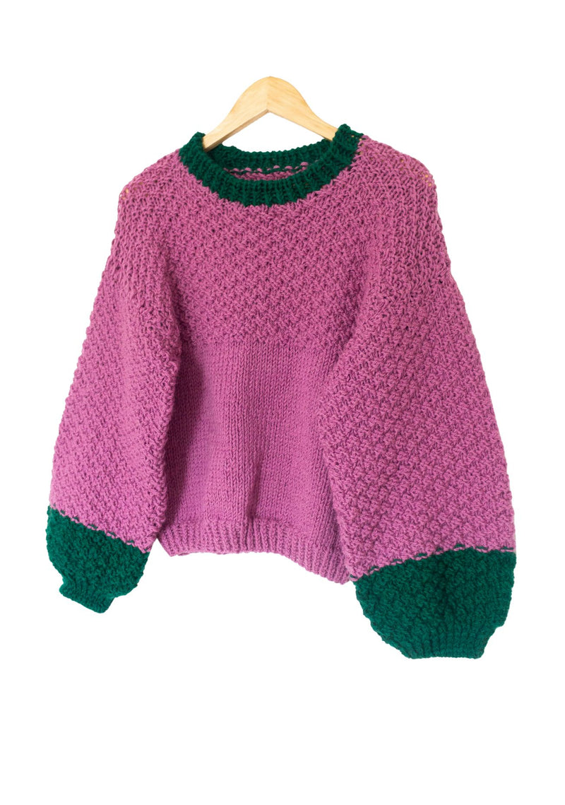 Chaleco Agatha Magenta/Verde