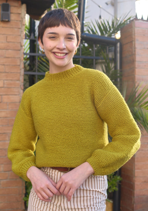 Chaleco Elisa Pistacho