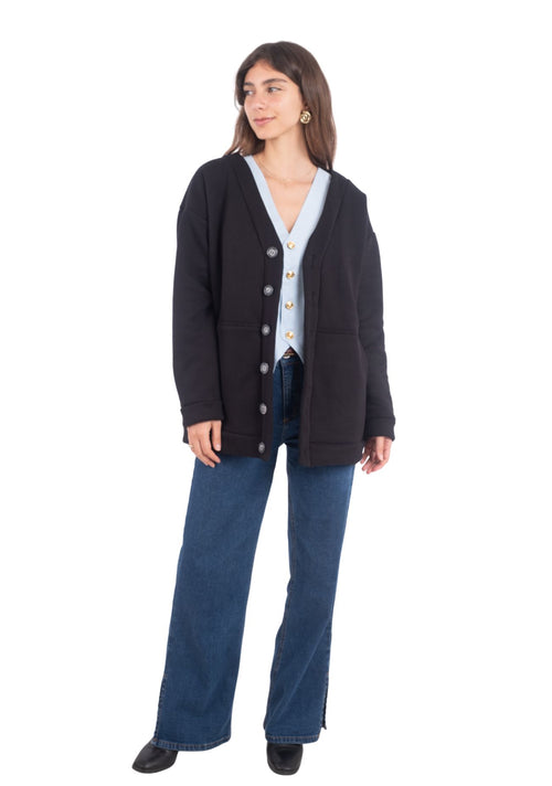 Cardigan Mujer Mimosa Negro
