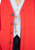 Cardigan Mujer Mimosa Rojo