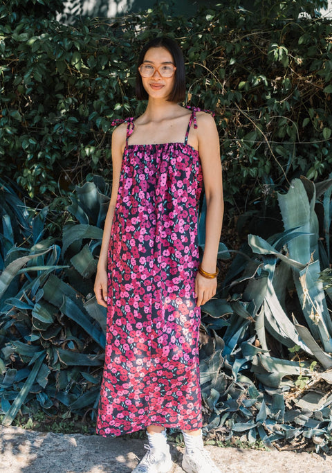 Vestido Botánica Algodón Amapola