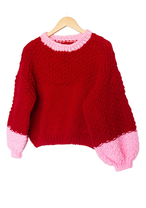 Chaleco Agatha Rojo/Rosado