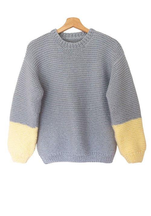 Chaleco Elisa Supremo Palo Gris/Amarillo Pastel