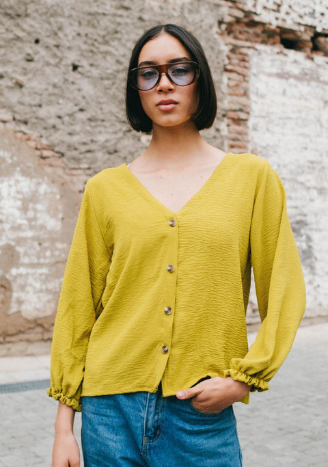 Blusa Alma Viva Pistacho