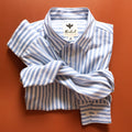 Camisa Ducato Rayas Celeste