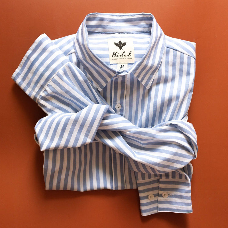 Camisa Ducato Rayas Celeste