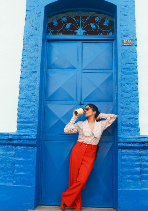 Pantalón Mujer Ester Rojo