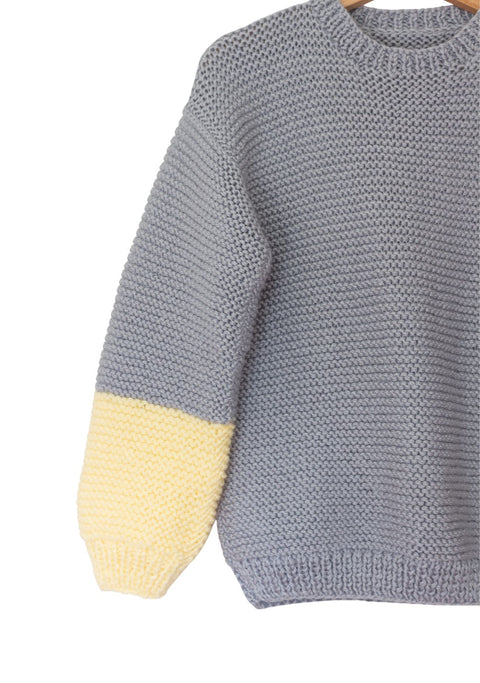 Chaleco Elisa Supremo Palo Gris/Amarillo Pastel
