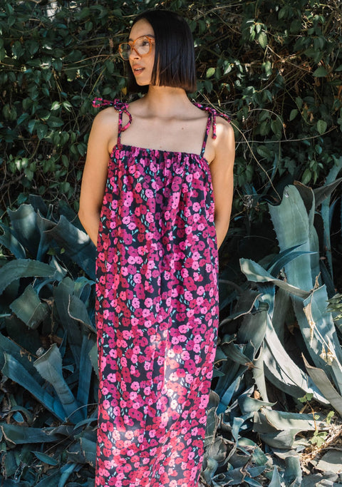 Vestido Botánica Algodón Amapola