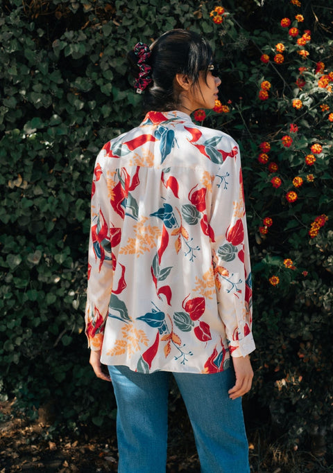 Blusa Magnolia Flores
