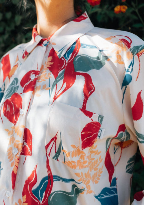 Blusa Magnolia Flores