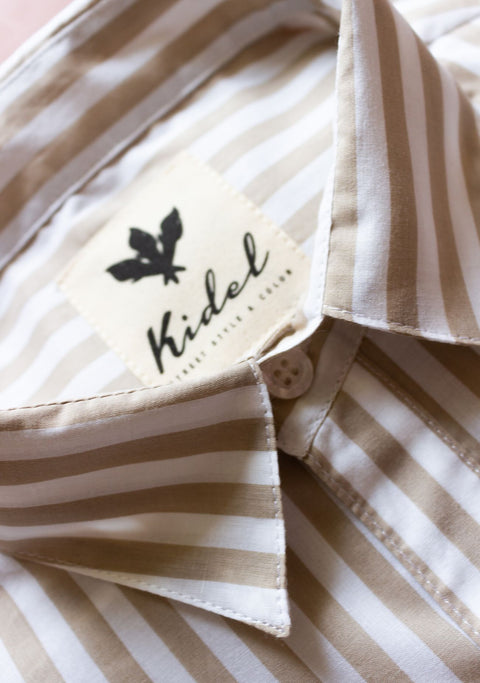 Camisa Ducato Rayas Beige