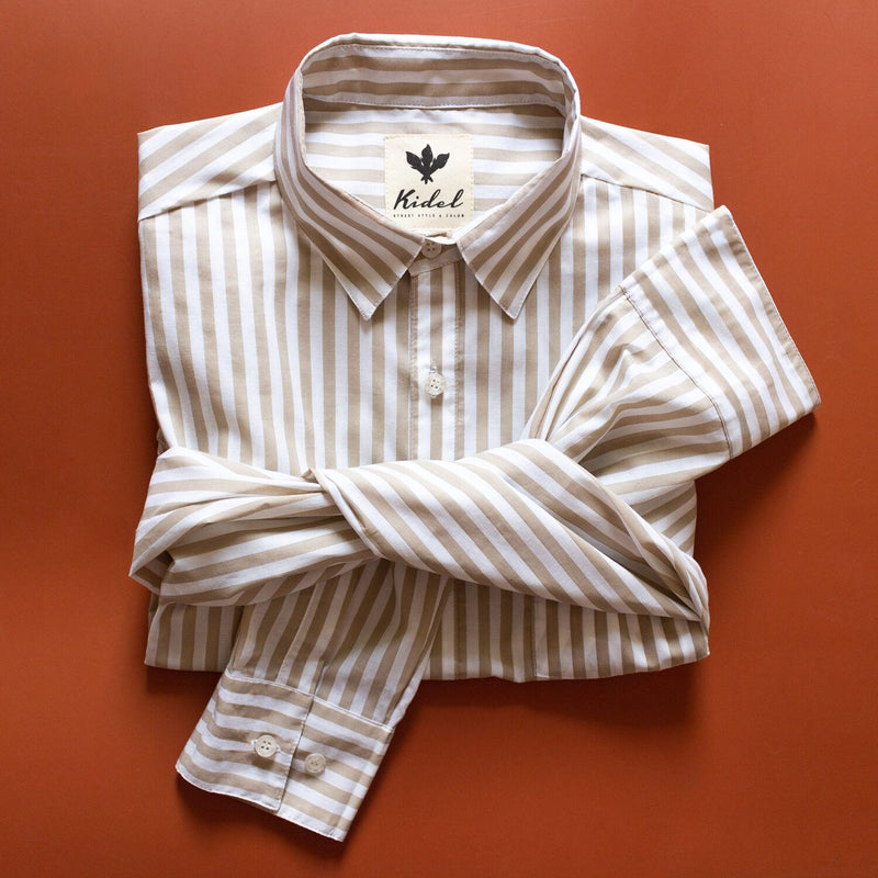 Camisa Ducato Rayas Beige