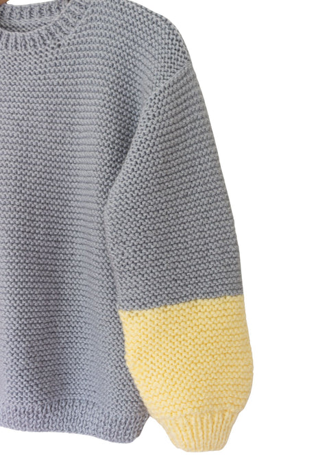 Chaleco Elisa Supremo Palo Gris/Amarillo Pastel