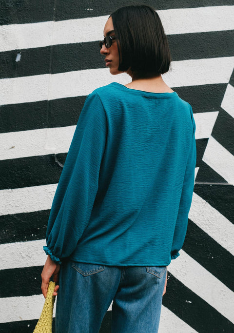 Blusa Alma Viva Turquesa