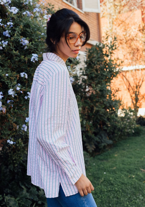 Blusa Magnolia Rayas Rosa
