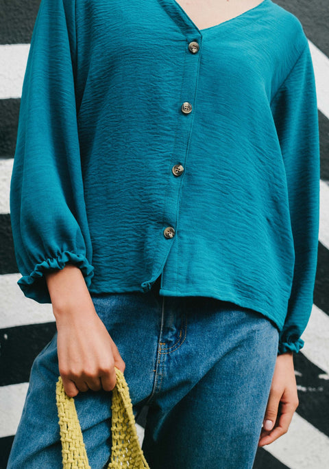Blusa Alma Viva Turquesa