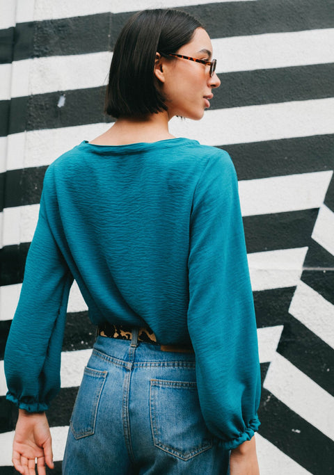Blusa Alma Viva Turquesa