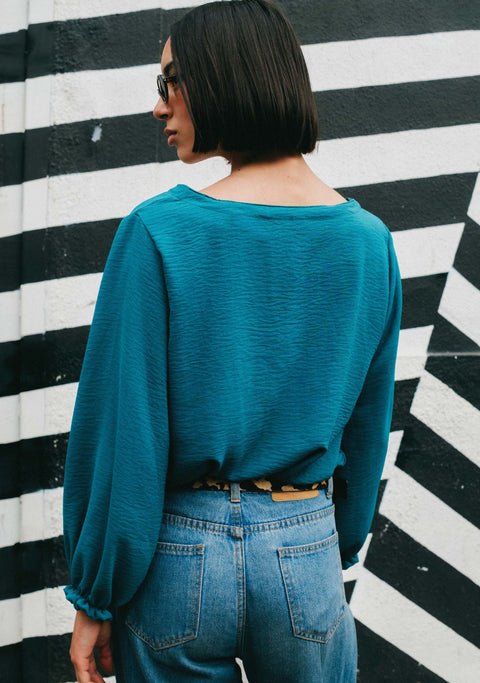 Blusa Alma Viva Turquesa