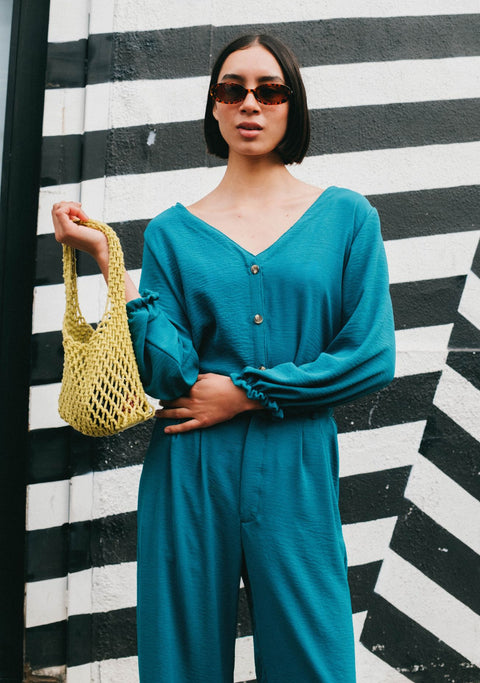 Blusa Alma Viva Turquesa