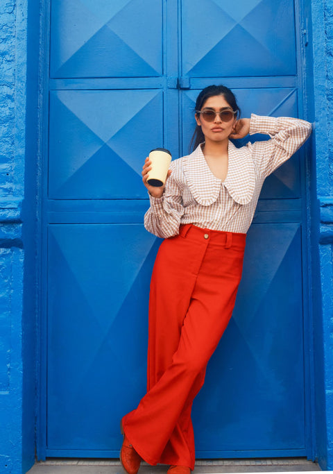 Pantalón Mujer Ester Rojo