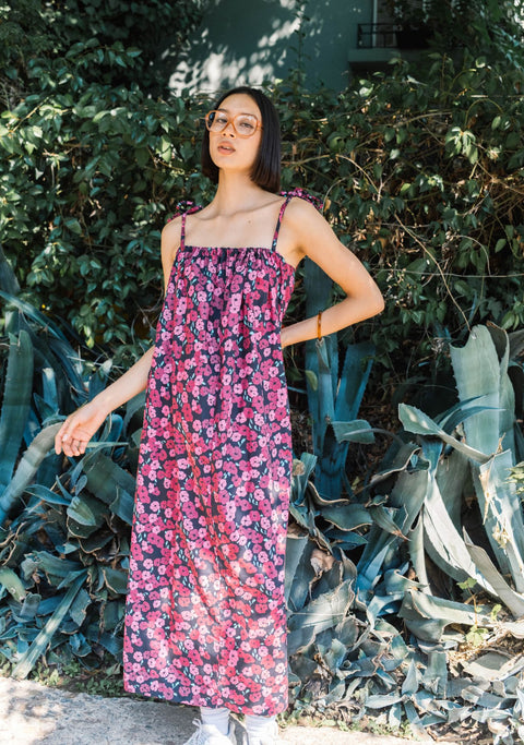 Vestido Botánica Algodón Amapola