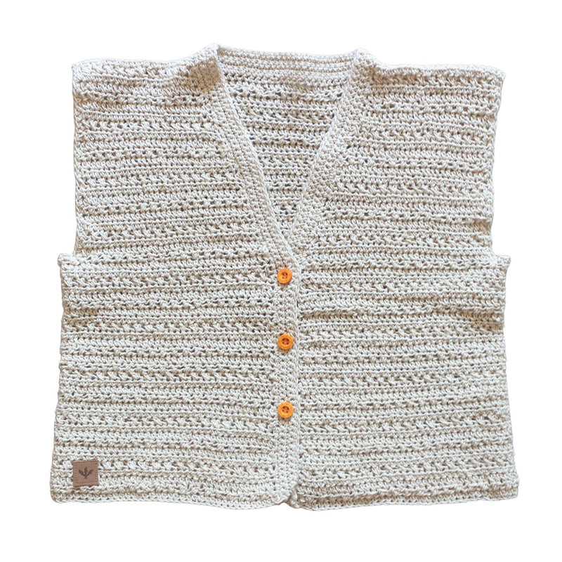 Chaleco Verano Raíces Beige