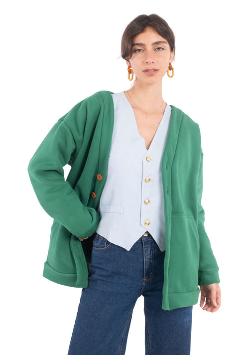 Cardigan Mujer Mimosa Verde