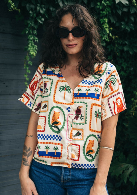 Blusa Glob Silk Olivia