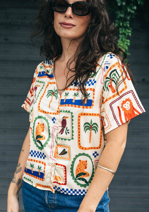 Blusa Glob Silk Olivia