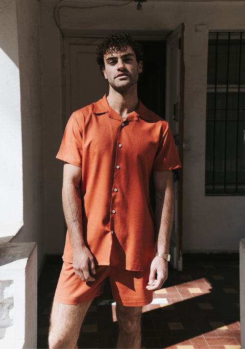 Guayabera Nosara Terracota