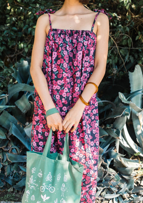Vestido Botánica Algodón Amapola