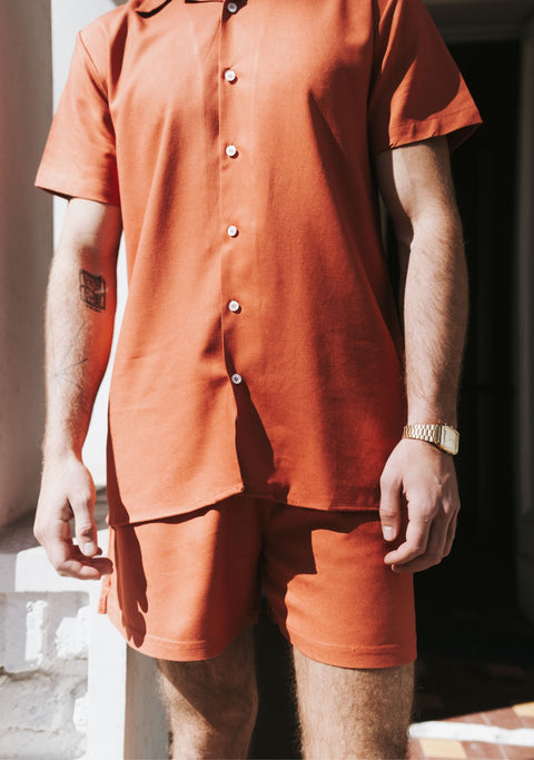 Guayabera Nosara Terracota