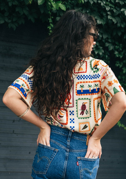 Blusa Glob Silk Olivia