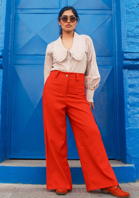Pantalón Mujer Ester Rojo