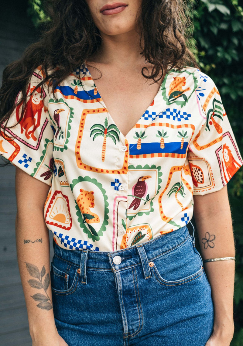 Blusa Glob Silk Olivia