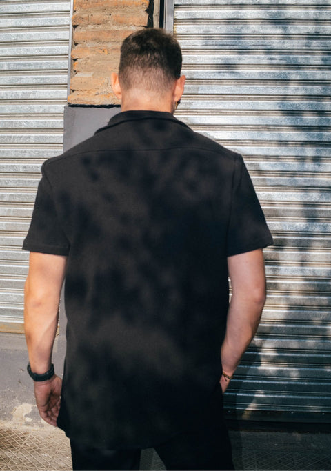 Camisa Kidel Hombre 100% Algodón Bahía Negra