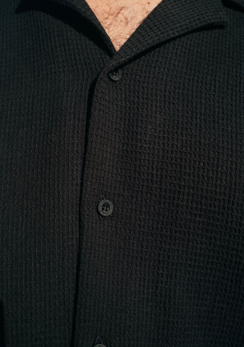 Camisa Kidel Hombre 100% Algodón Bahía Negra