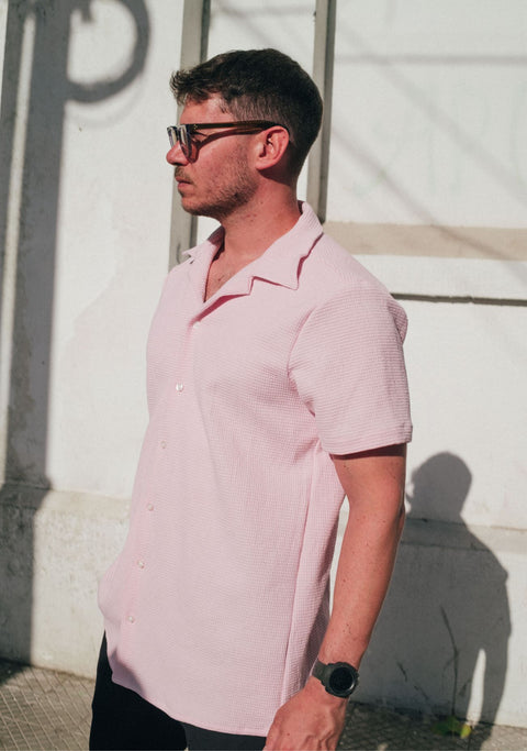Camisa Kidel Hombre 100% Algodón Bahía Rosada