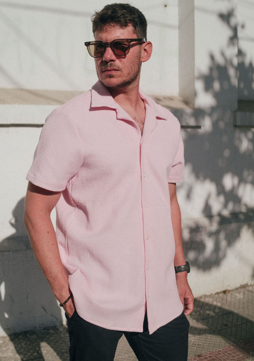 Camisa Kidel Hombre 100% Algodón Bahía Rosada