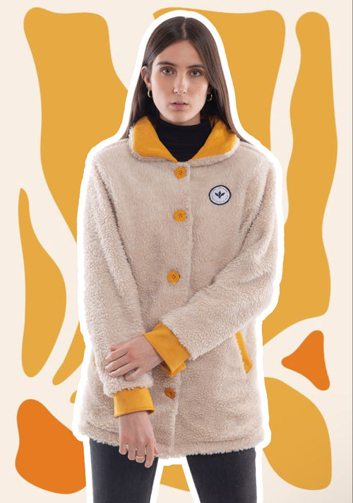 Abrigo Rupanco Mujer Amarillo