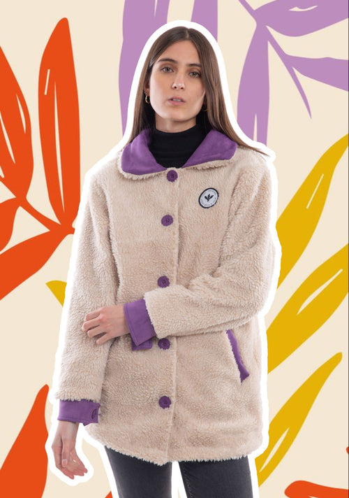 Abrigo Rupanco Mujer Morado
