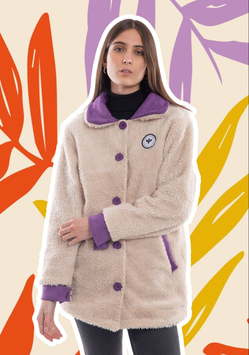 Abrigo Rupanco Mujer Morado