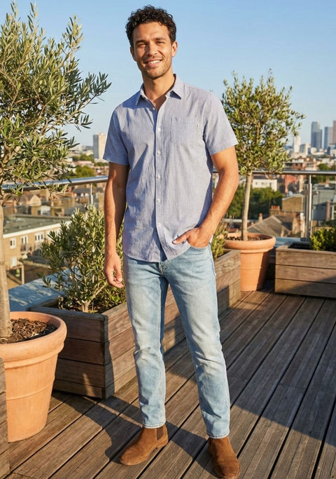 Guayabera Hombre Vibana Santorini