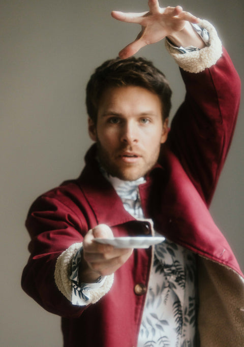 Abrigo Hombre London Burgundy