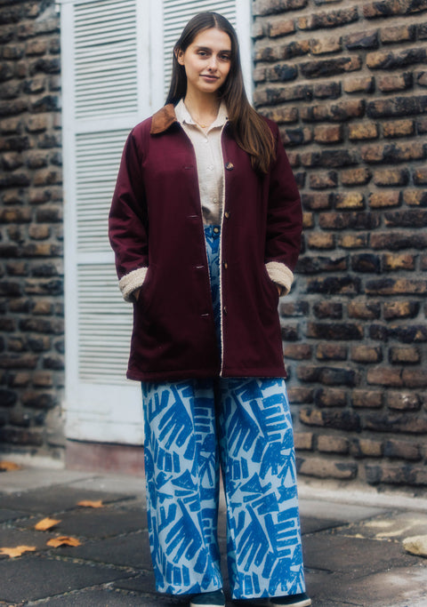 Abrigo London Mujer Burgundy