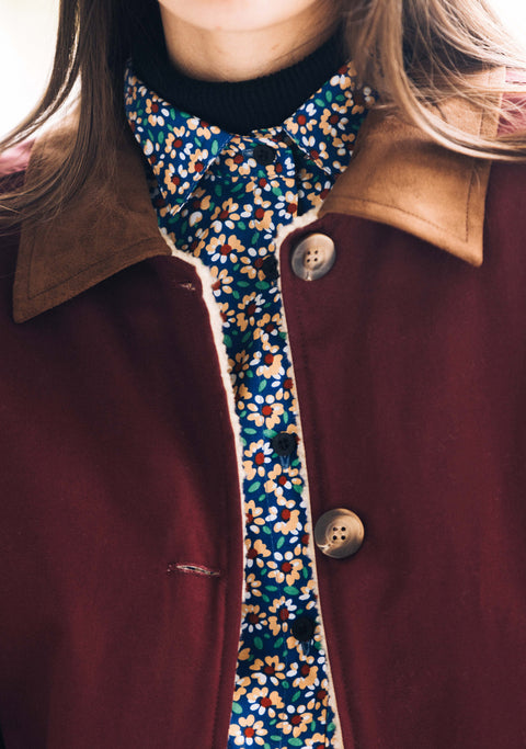Abrigo London Mujer Burgundy