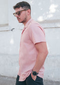 Camisa Kidel Hombre Lino Horizonte Rosada