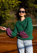Chaleco Agatha Verde turquesa/Palo Rosa